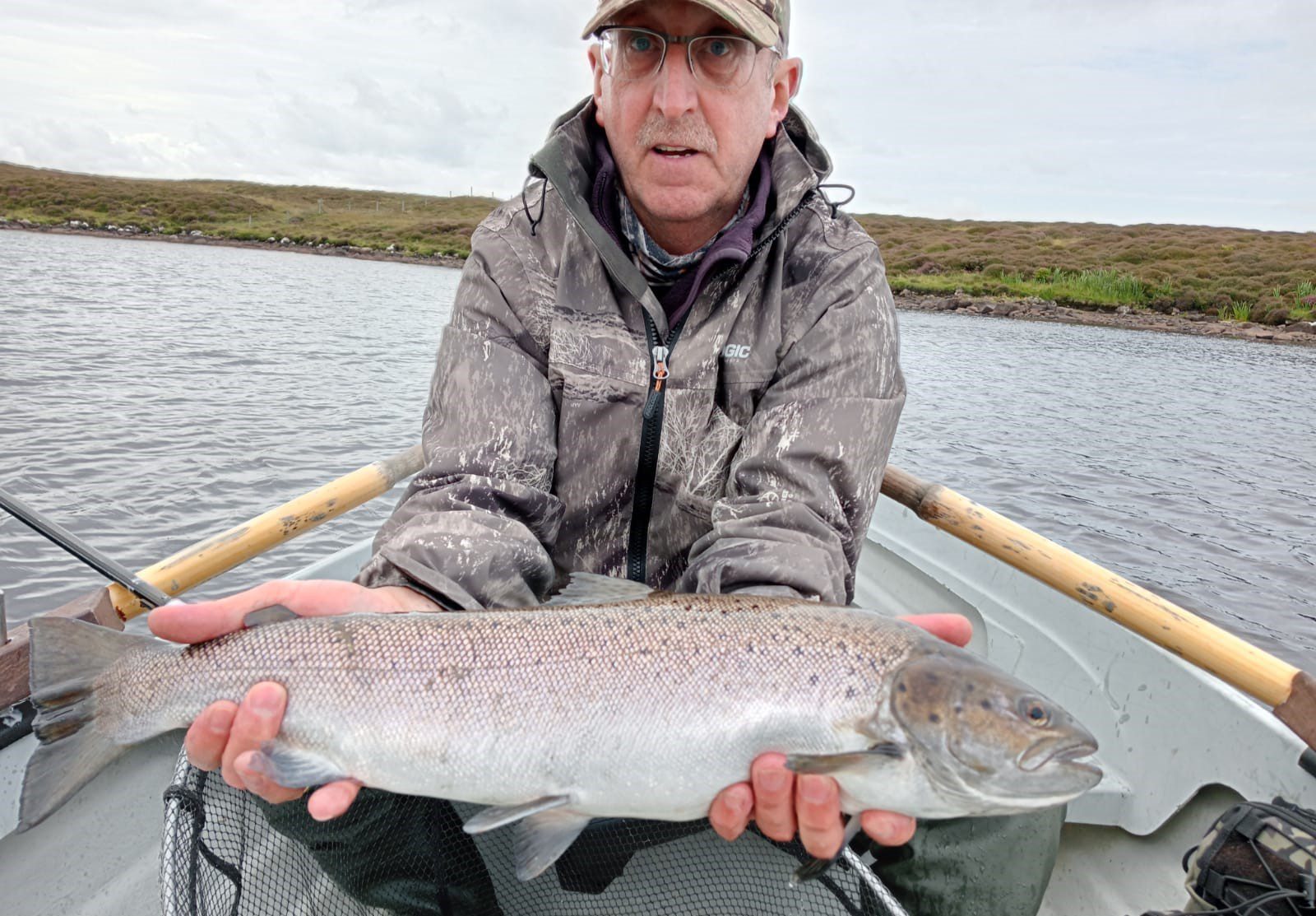 A magnificent 7lb sea trout from Loch Roag (South Uist) for John Grey during July which was released
